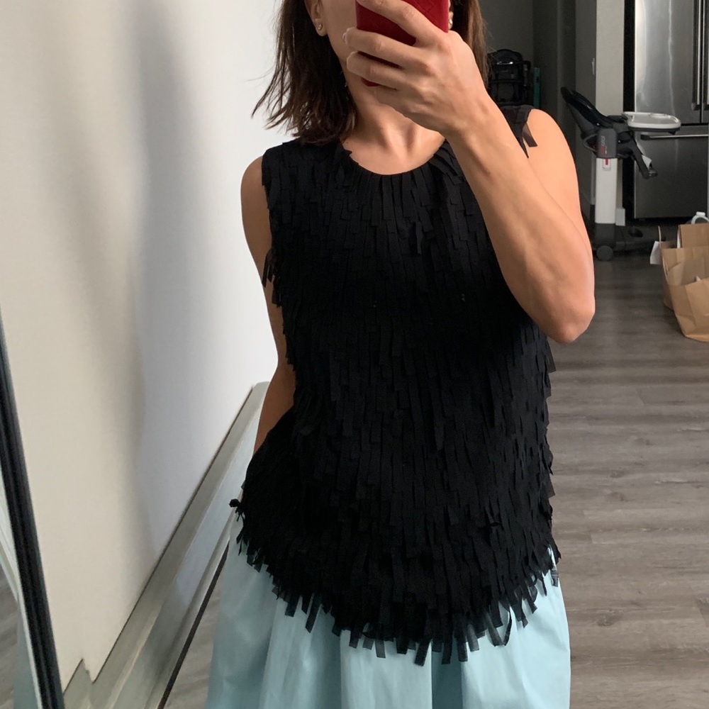 Black sleeveless top by Armani Jeans size 40